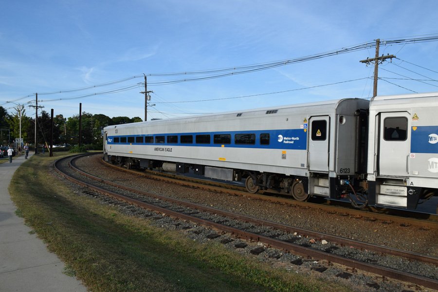 Our train moving to the service track at Danbury
